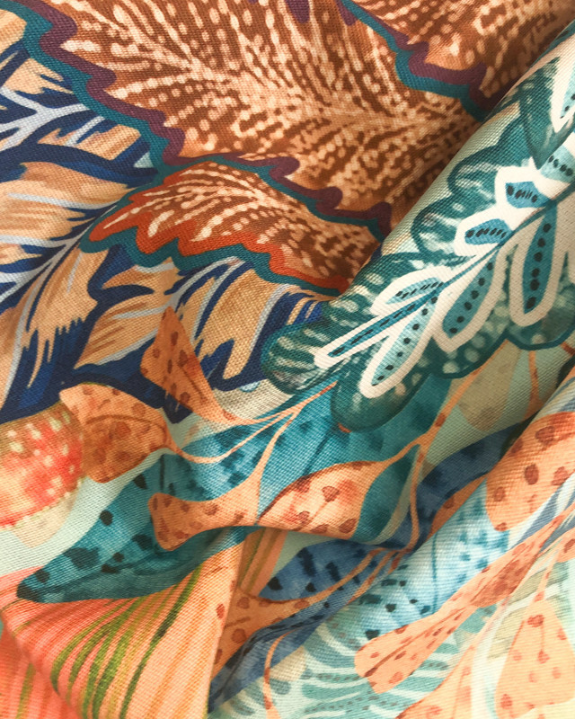 Outdoor Digital Dralon Fond Marin - Maison Klem